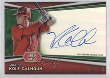 2012 Bowman Platinum Prospects Green Refractor /399 Kole Calhoun #AP-KC Auto 0c6