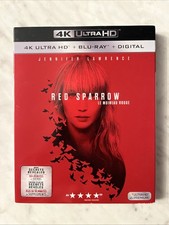 Red Sparrow (4K Ultra HD Bluray & Bluray, 2018) w/ Slipcover - MINT Discs!