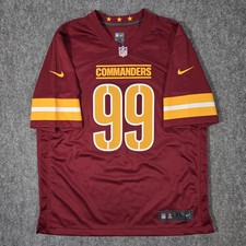Chase Young Jersey Mens XL Washington Commanders #99 Red Football Nike On Field