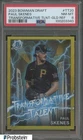 2023 Bowman Draft Transformative Talent Gold Refractor Paul Skenes RC 4/50 PSA 8