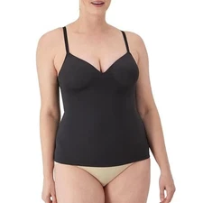 Maidenform Firm Control Shapewear Tummy Shaping Wireless Foam Cami -Black-L