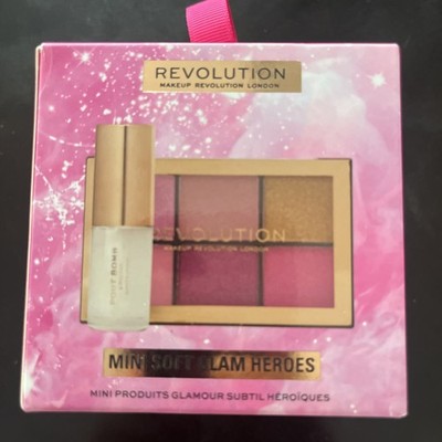 Makeup Revolution Mini Soft Glam Heroes Gift Set - Eyeshadow Palette & Lip Gloss