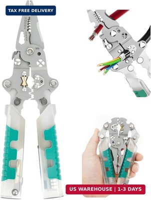 18 in 1 Wire Stripper,Multi-function Electrician's Pliers Set Foldable Wire Stri