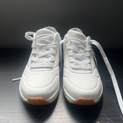New Skechers Uno Stand On Air  Women s Sneakers White Size 7.5 73690