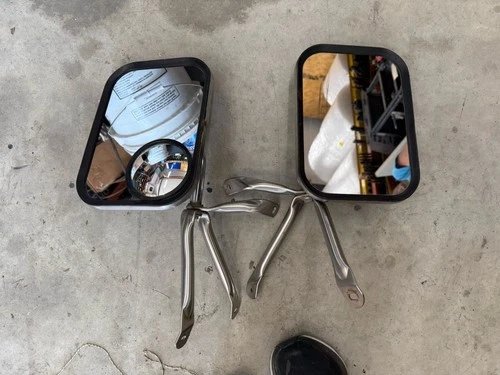 1970s 1980s Chevrolet GMC Van Mirrors 70’s 80’s Stainless Steel #2