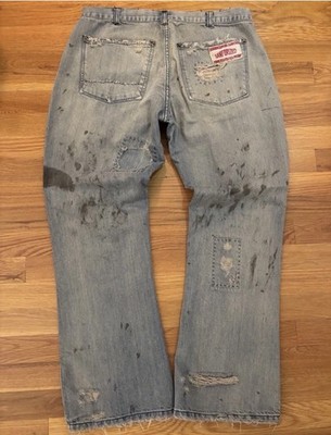 MAGNOLIA PEARL SANFORIZED  RARE SOLD OUT SPLATTERED ARTCLASS JEANS MSRP $600