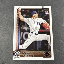 2025 Topps Update #US317 Ryan Miller RC - Detroit Tigers