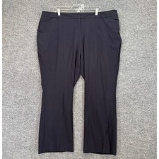 Worthington Curvy Fit Perfect Trouser Women 22WS Blue Pant Stretch Plus Size NEW