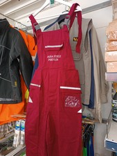 Tute Salopette Da Lavoro Meccanico Regolabili Con Tasche Cotone Bordeaux