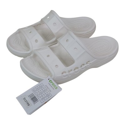 Crocs Baya Sandal White Slip-On Slides Lightweight & Comfortable Womens 8 Mens 6