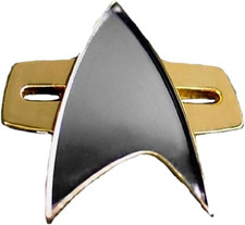 Prendedor de uniforme réplica de comunicador Voyager Ds9 dorado