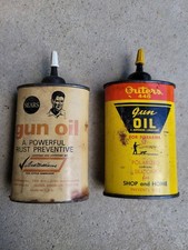 Vintage Lot Oil Cans Outters 445, Sears Oil Can Tins Gun Oil