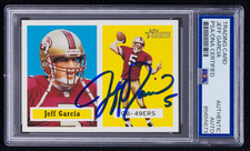 Jeff Garcia Signed 2002 Topps Heritage Card #62 (PSA) San Francisco 49ers Auto