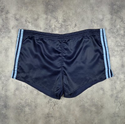 Vintage Adidas Shorts Rare 80s Running Marathon Blue West Germany Men's Size L