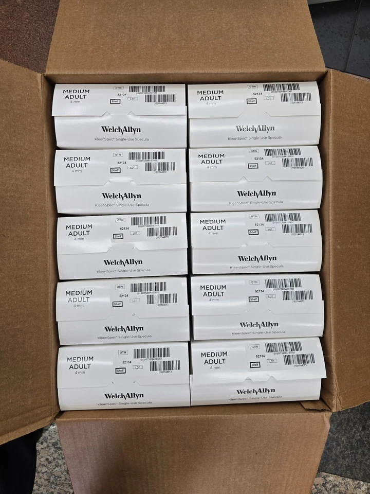 WELCH ALLYN KleenSpec Espécula de un solo uso adulto 4 mm estuche de 5000 artículo # 52134 Foto 2 de 3