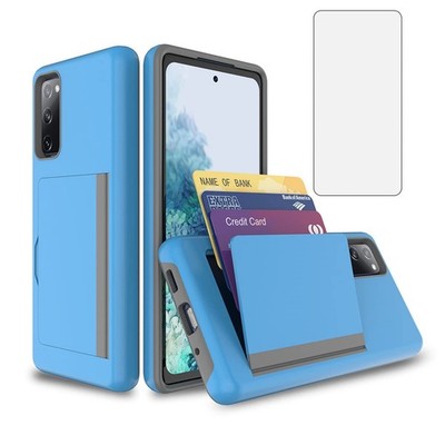 Asuwish Handyhülle für Samsung Galaxy S21 FE 5G / UW, blau 