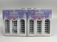 KISS IMPRESS Holiday Gift Set Self Adhesive Eyelashes Wispy & Natural Lashes 15p