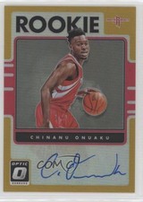 2016 Donruss Optic Rookie Signatures Gold Prizm 6/10 Chinanu Onuaku #36 Auto 5l1