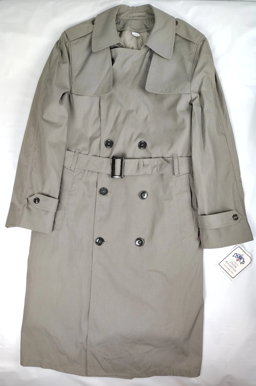 NWT DSCP Valor Collection All Weather Trench Coat Removable Quilt Liner Mens 40L - product detail image 1