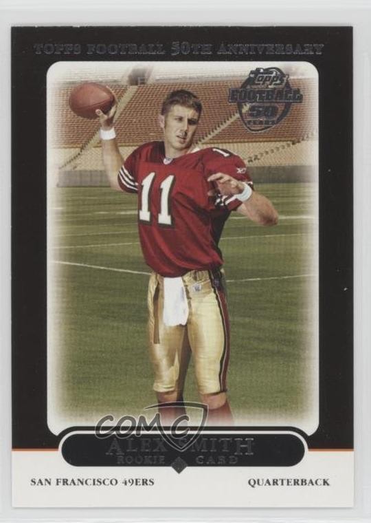 2005 Topps Black Alex Smith #435 Rookie RC 7v7