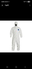 PPE hooded suit/ Tyvek suit/Chemical Protective CoverAll Sz.XL 2Pcs. Sealed