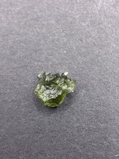 Moldavite .32 G Small Tektite From Kosov, Czech Republic Bright Green Color