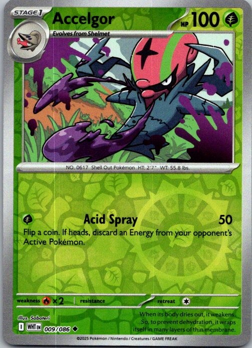 Accelgor Uncommon SV: White Flare 009/086 NM Reverse