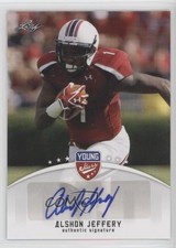 2012 Leaf Young Stars Auto Alshon Jeffery #AJ1 Auto 1f1