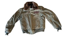 WWII USAAF Pilot Type B-15 Flight Jacket Size 38 With Name Tag Green W