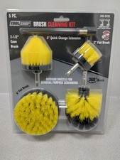 Cleaning Brush Kit 5 Piece Medium Bristle Scrubbing Brushes New In Pack.