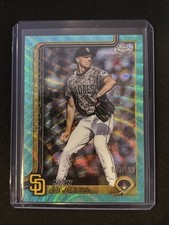 🔥Nick Pivetta 2025 Topps Chrome Update #USC114 Aqua Wave 153/199 Padres