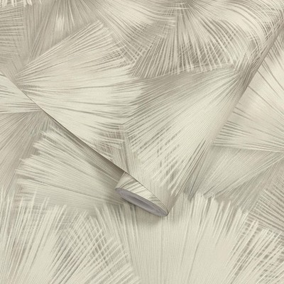 Opulenza Fan Vinyl Wallpaper Neutral Rasch 659733 Durable Feature Wall