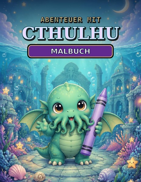 Cthulhu Malbuch FüR Erwachsene, Abenteuer, Kreativbuch, Ausmalen-image