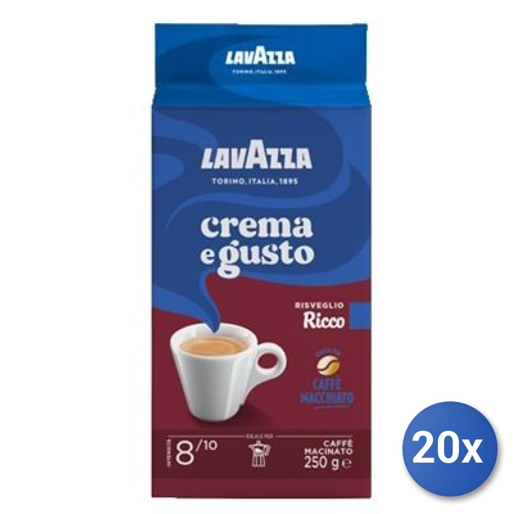 20X Multipack Lavazza Coffee 250 Crema Gusto *Rich