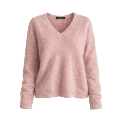 Gucci V Neck Pullover Angora Puderrosa Quiet Luxury Old Money Vintage S/M