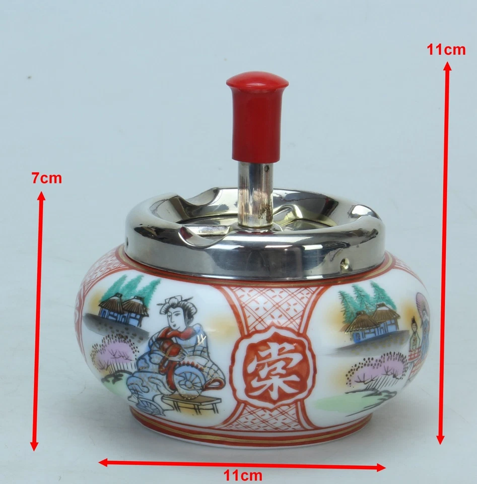 Ancien cendrier Japonais porcelaine (Réf#S-029) - Photo 3/4