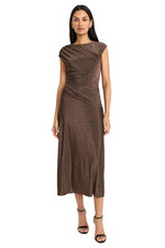 Maggy London Dress Sz 8 Sara Midi Sheath Dress Shimmer  NWT