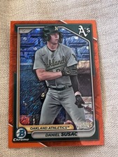 2024 Bowman Chrome Prospects Daniel Susac Shimmer Orange Refractor /25 Rookie Rc