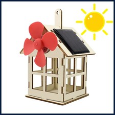 Solar Toy for Boy Windmill Science DIY Physics Educational Kit for Kid Model