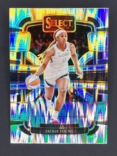 2024 Panini Select WNBA - Concourse Jackie Young #38 Silver Flash Prizm