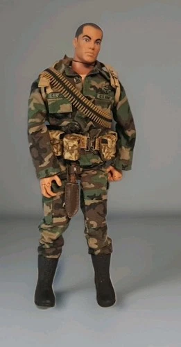 Vtg G.I. Joe 2001 Hasbro Pawtucket Camo Outfit With Ammo Belt And Backpack