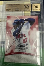 1997 Donruss Signature Auto #76 David Ortiz/3900 (RC) Bgs 9.5 Auto 10 Black Ink