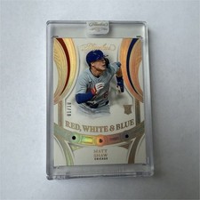 Panini 2025 Flawless Red, White & Blue Matt Shaw Cubs Serial Numbered Card #1/10