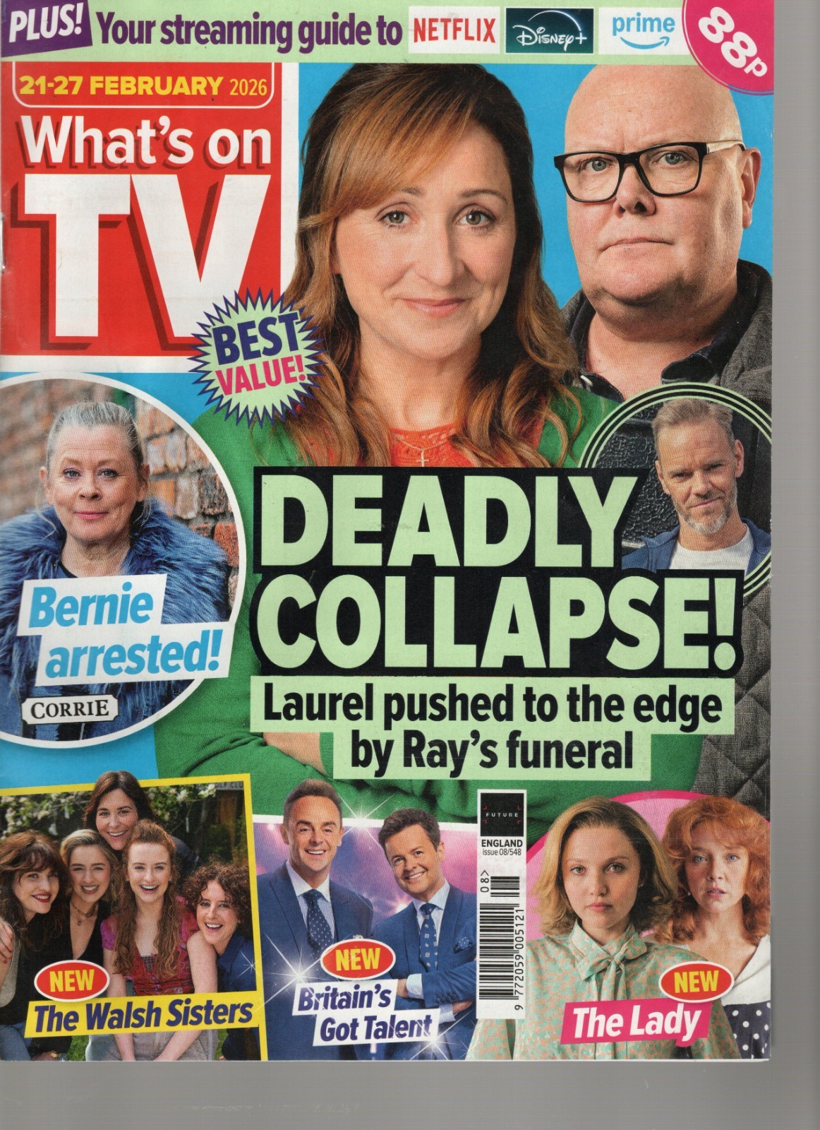 What’s On TV   Feb 21 - 27  2026 - Emmerdale, The Lady, Britain's Got Talent