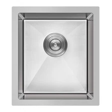 MENATT 15-inch Undermount Kitchen Bar Sinks, 304 Stainless Steel Handmade Bar...