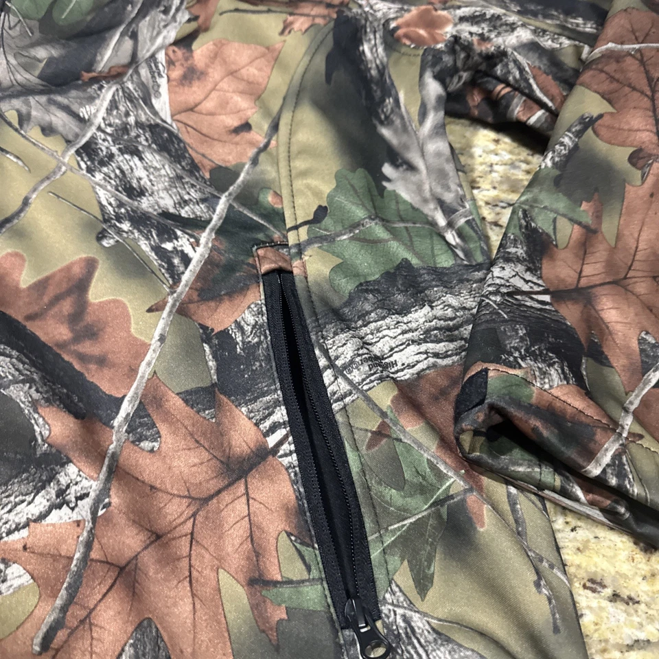 Trail Crest Camouflage Hunting Jacket XL Realtree Style Full Zip Hooded Cpix - Image 3 of 4