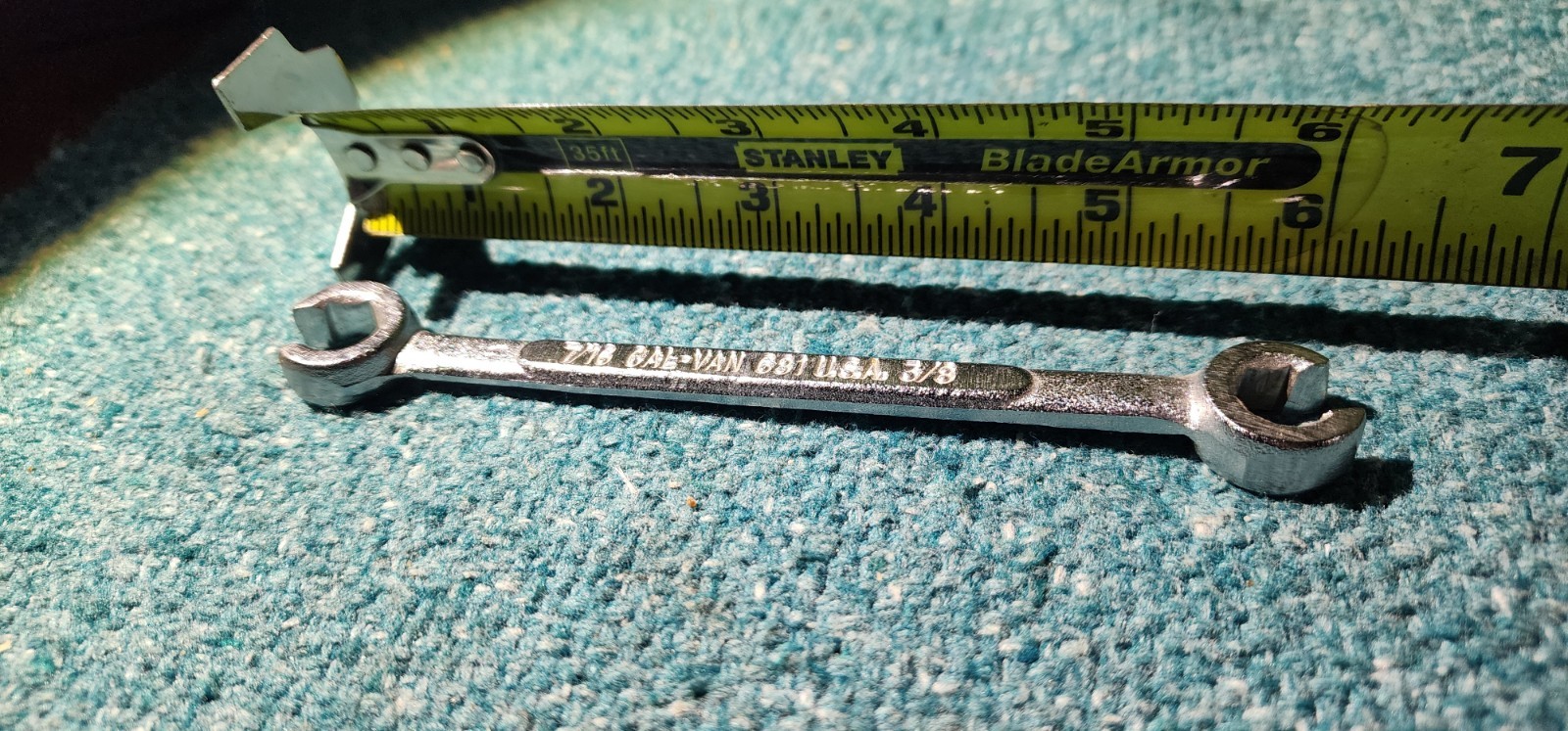 CAL-VAN Tools 681, 7/16" x 3/8" Flare Nut Line Wrench Combination SAE USA! Nice!