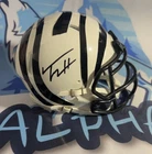 TREY HENDRICKSON SIGNED CINCINNATI BENGALS WHITE SPEED MINI HELMET BECKETT