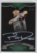 2012 Topps Tier One On the Rise White Ink 13/25 Brad Peacock #OR-BPE Auto k8v