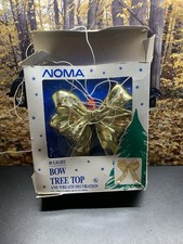 Vintage NOMA Christmas 10 Light Bow / Tree Top or Wreath Decoration